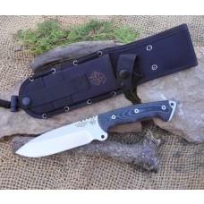 Cuchillo JV CDA CELTIBERO Acero Mova 58 Micarta Negra Funda de Cordura