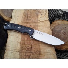 Cuchillo MIGUEL NIETO CHAMAN  MICARTA NEGRA 140-M KYDEX NEGRO  Acero Mova Hoja 11.5 cm 