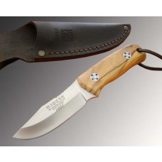 Cuchillo JOKER RABBIT Hoja  8,5 cm. Mango de Olivo Acero Mova