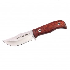 Cuchillo MUELA MUSTANG 8R Acero MOVA  Mango Madera Coral Funda de Piel