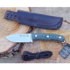 Cuchillo JOKER URSUS BS9 CV116 Hoja 10 cm. Canvas Micarta Verde Acero Mova 1.4116 