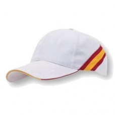 Gorra Blanca Bandera de España Regulable